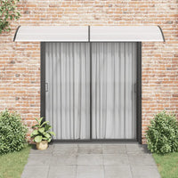 Toldo para porta 300x75 cm PC preto e transparente