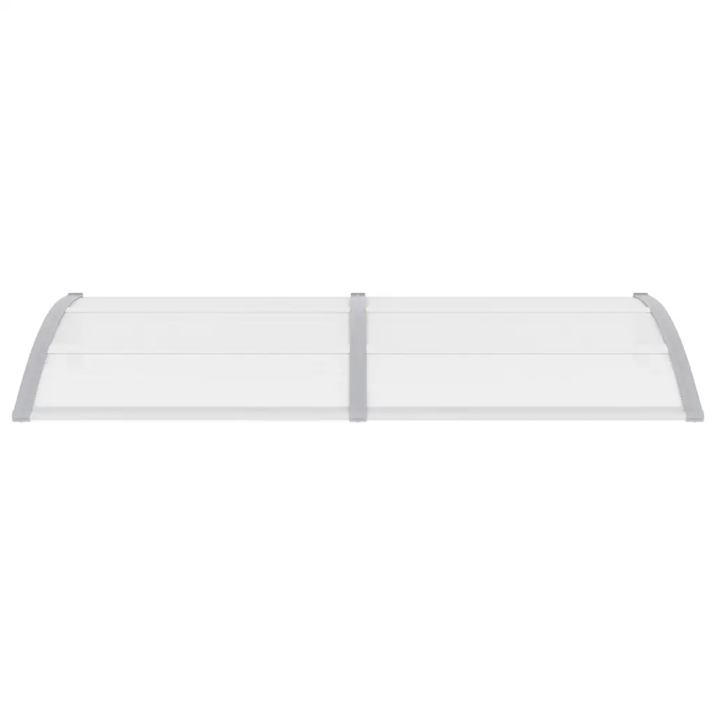 Toldo para porta 200x75 cm PC cinzento e transparente
