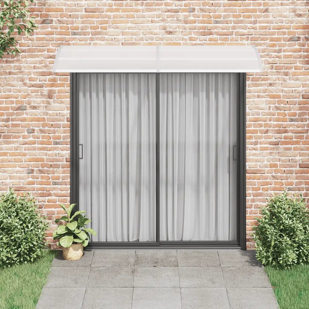 Toldo para porta 240x75 cm PC cinzento e transparente