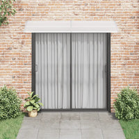 Toldo para porta 240x75 cm PC cinzento e transparente