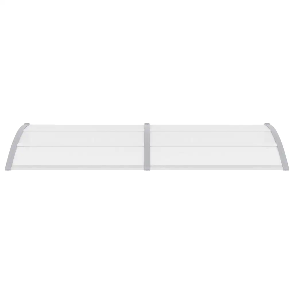 Toldo para porta 240x75 cm PC cinzento e transparente