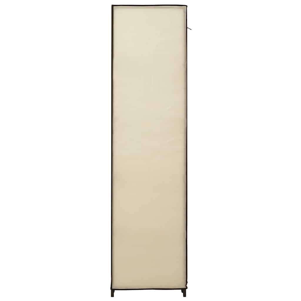 vidaXL Roupeiro c/ compartimentos e varões 150x45x176 cm tecido creme