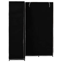 vidaXL Roupeiro de canto 130x87x169 cm preto