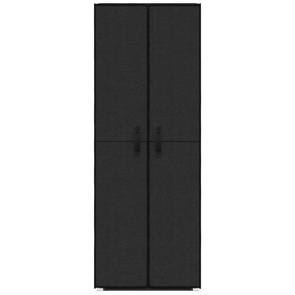 vidaXL Sapateira 60x30x166 cm tecido preto