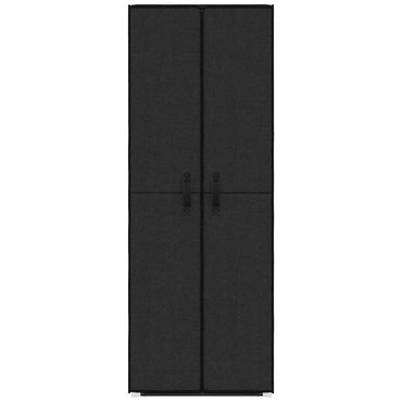 vidaXL Sapateira 60x30x166 cm tecido preto