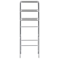 vidaXL Estante de 3 prateleiras p/ casa de banho 53x28x169 cm prateado