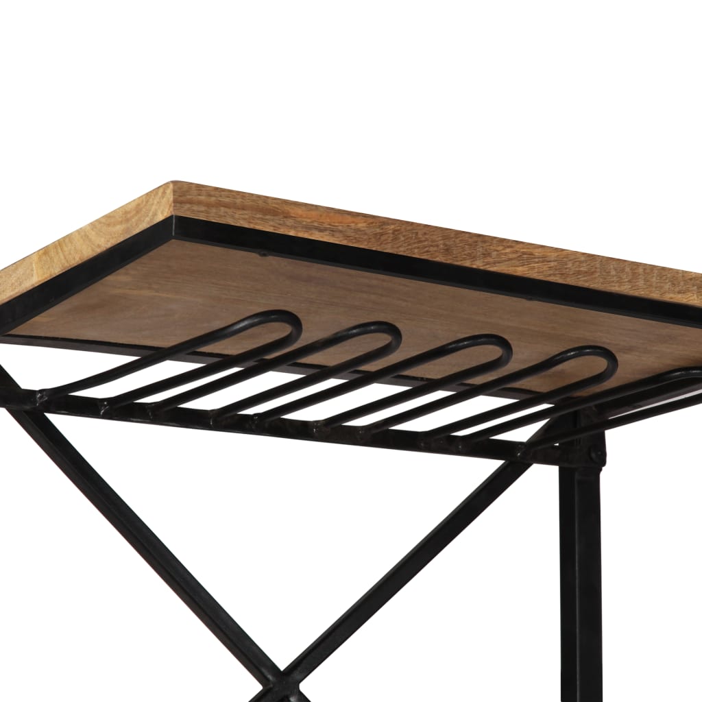 vidaXL Garrafeira trator 49x31x172 cm madeira de mangueira maciça