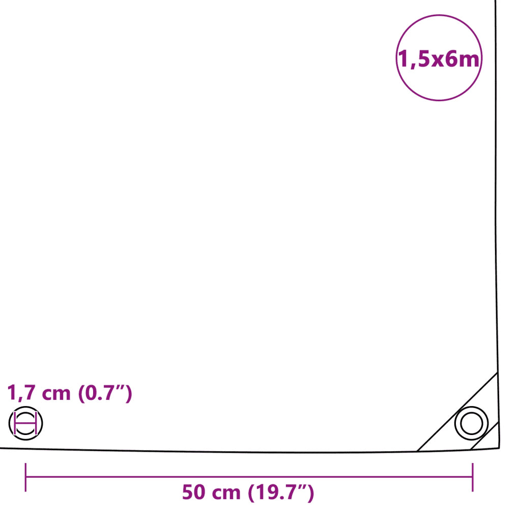 Lona 650 g/m² 1,5x6 m