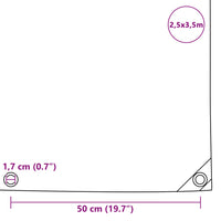 Lona 650 g/m² 2,5x3,5 m