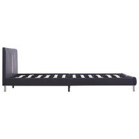 vidaXL Estrutura de cama 120x200 cm couro artificial preto