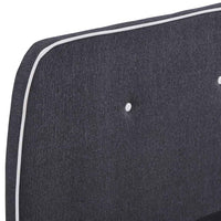 vidaXL Estrutura de cama 160x200 cm tecido cinzento-escuro