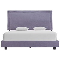 vidaXL Estrutura de cama 140x200 cm tecido cinzento-claro
