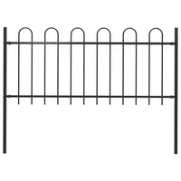 Cerca de jardim BOXTEL com topo em arco, em aço, 181x80 cm,