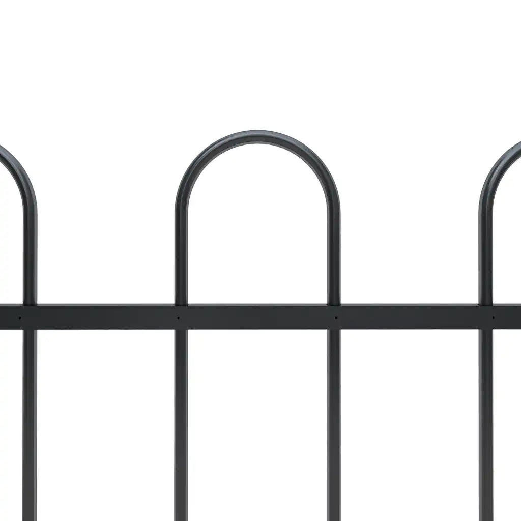 Cerca de jardim BOXTEL com topo em arco, em aço, 181x80 cm,