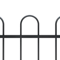 Cerca de jardim BOXTEL com topo em arco, em aço, 181x80 cm,