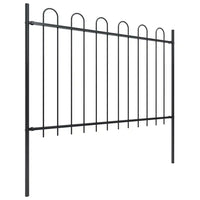Cerca de jardim BOXTEL com topo em arco, em aço, 181x120 cm,