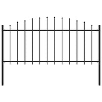 Cerca de jardim Woerden com ponta em forma de lança, em aço, 170x75 cm, .