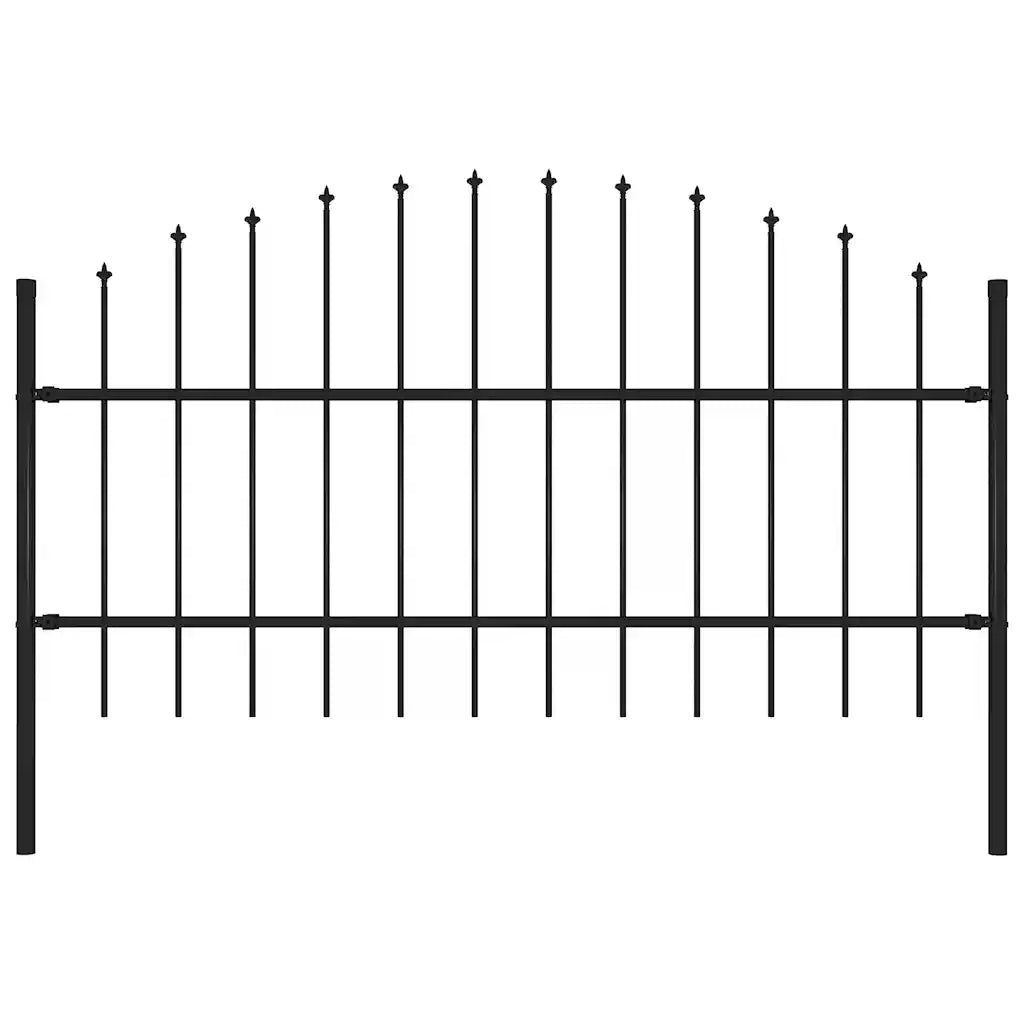 Cerca de jardim Woerden com ponta em forma de lança, em aço, 170x100 cm, .