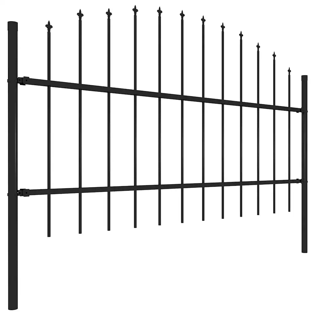Cerca de jardim Woerden com ponta em forma de lança, em aço, 170x100 cm, .