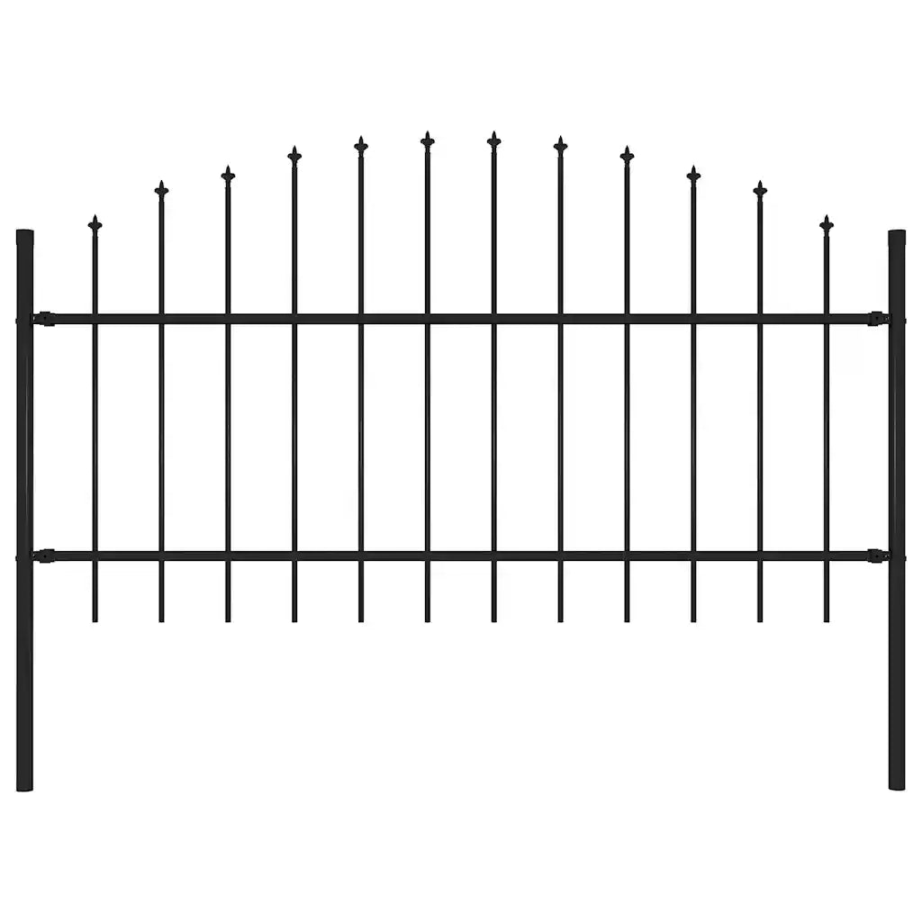 Cerca de jardim Woerden com ponta em forma de lança, em aço, 170x125 cm,