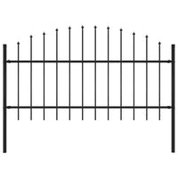 Cerca de jardim Woerden com ponta em forma de lança, em aço, 170x125 cm,