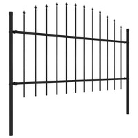 Cerca de jardim Woerden com ponta em forma de lança, em aço, 170x125 cm,