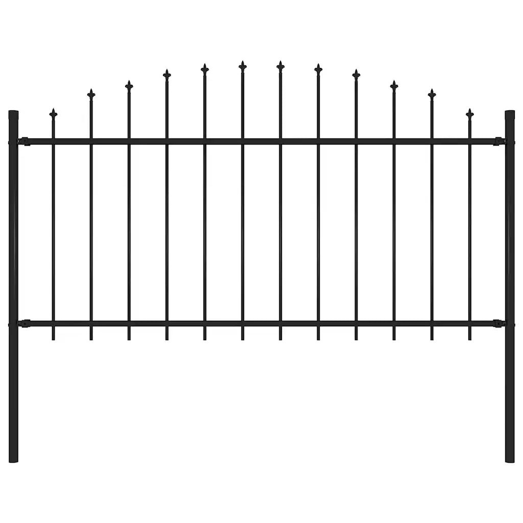 Cerca de jardim Woerden com ponta em forma de lança, em aço, 170x150 cm,