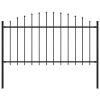 Cerca de jardim Woerden com ponta em forma de lança, em aço, 170x150 cm,