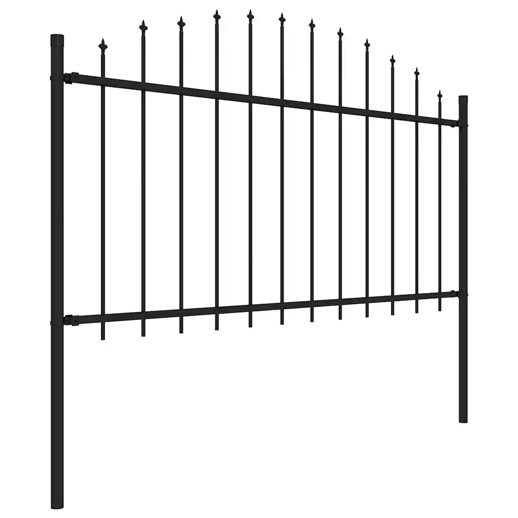Cerca de jardim Woerden com ponta em forma de lança, em aço, 170x150 cm,
