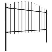 Cerca de jardim Woerden com ponta em forma de lança, em aço, 170x150 cm,