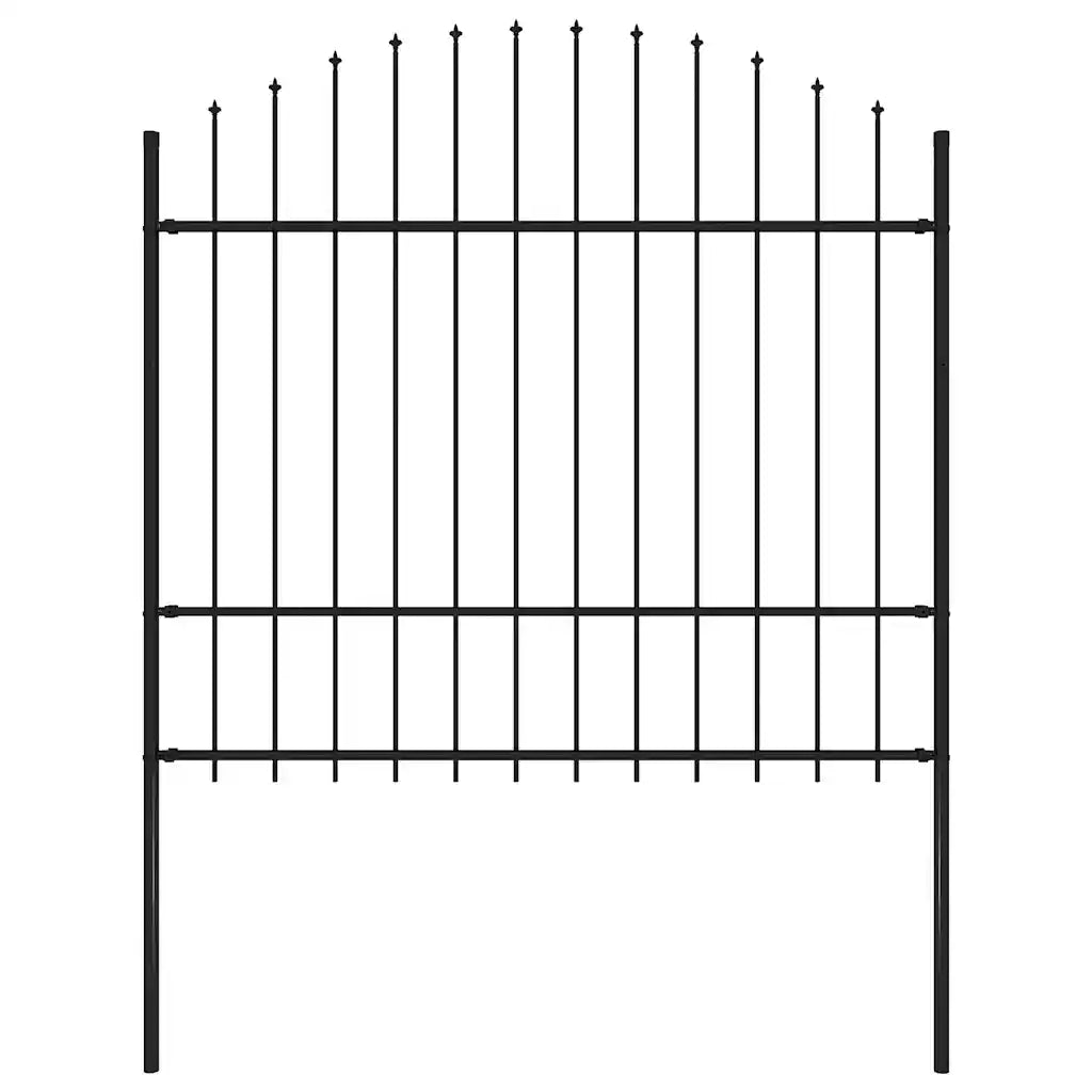 Cerca de jardim Woerden com ponta em forma de lança, em aço, 170x175 cm,