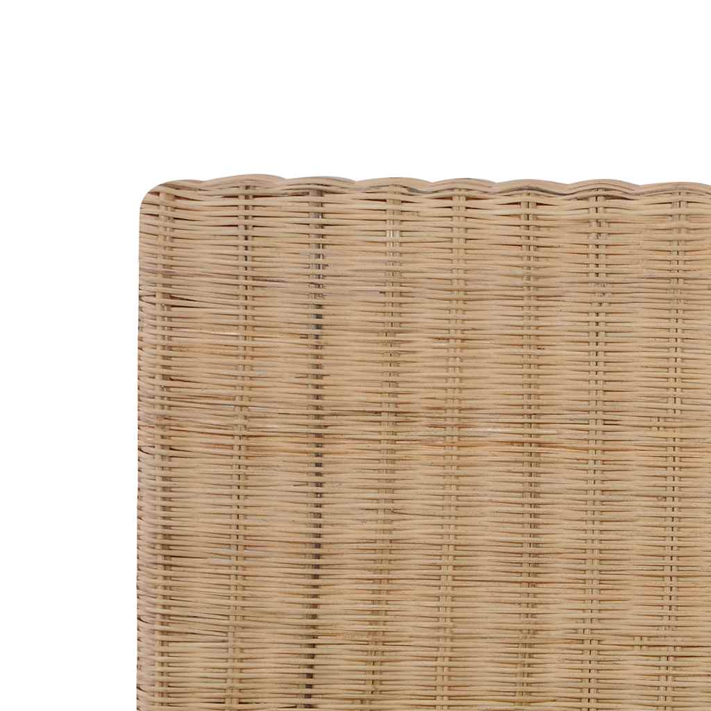 vidaXL Estrutura de cama artesanal em vime natural 140x200 cm