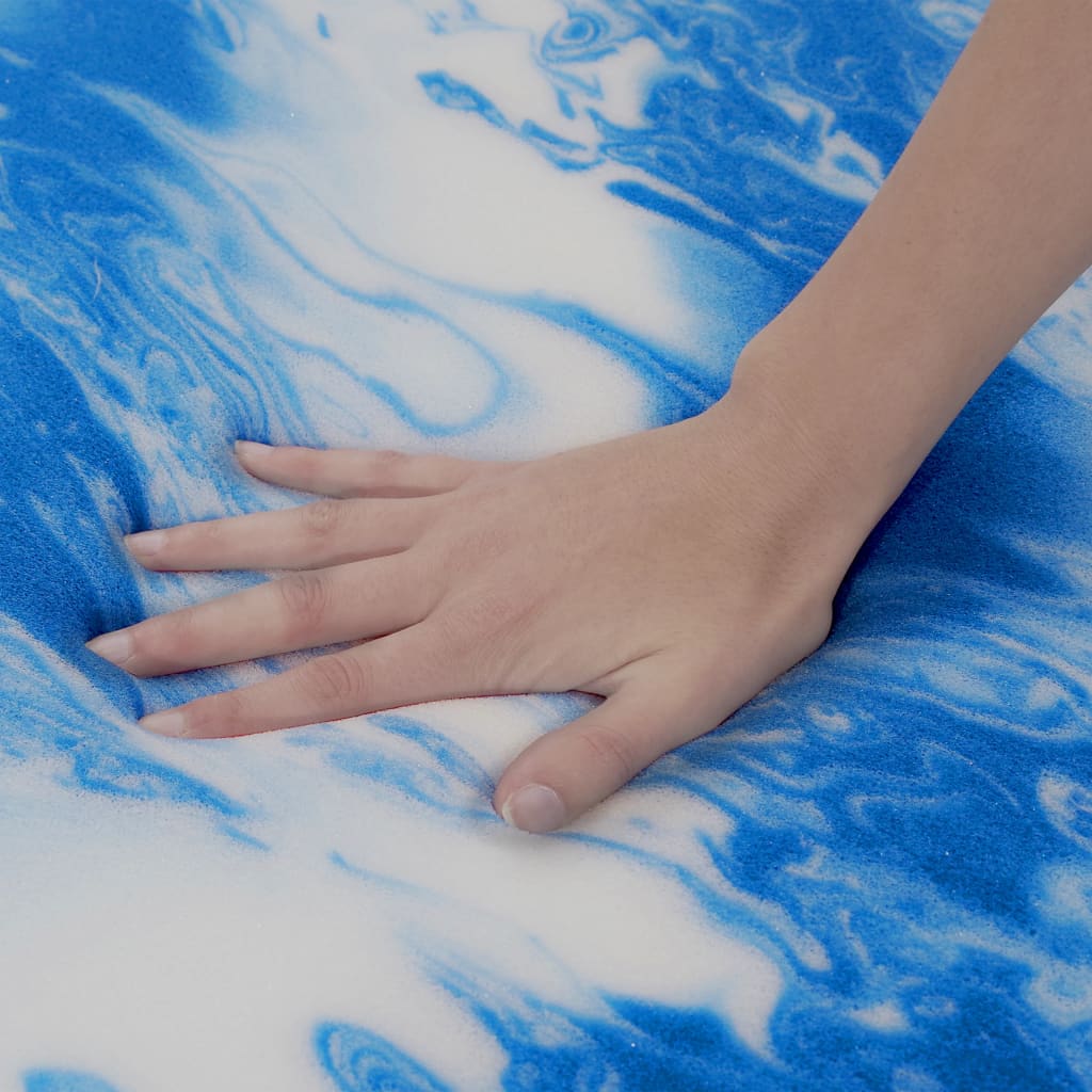 vidaXL Sobrecolchão 80x200 cm espuma de gel 7 cm