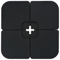 vidaXL Guarda-sol de jardim com base portátil antracite