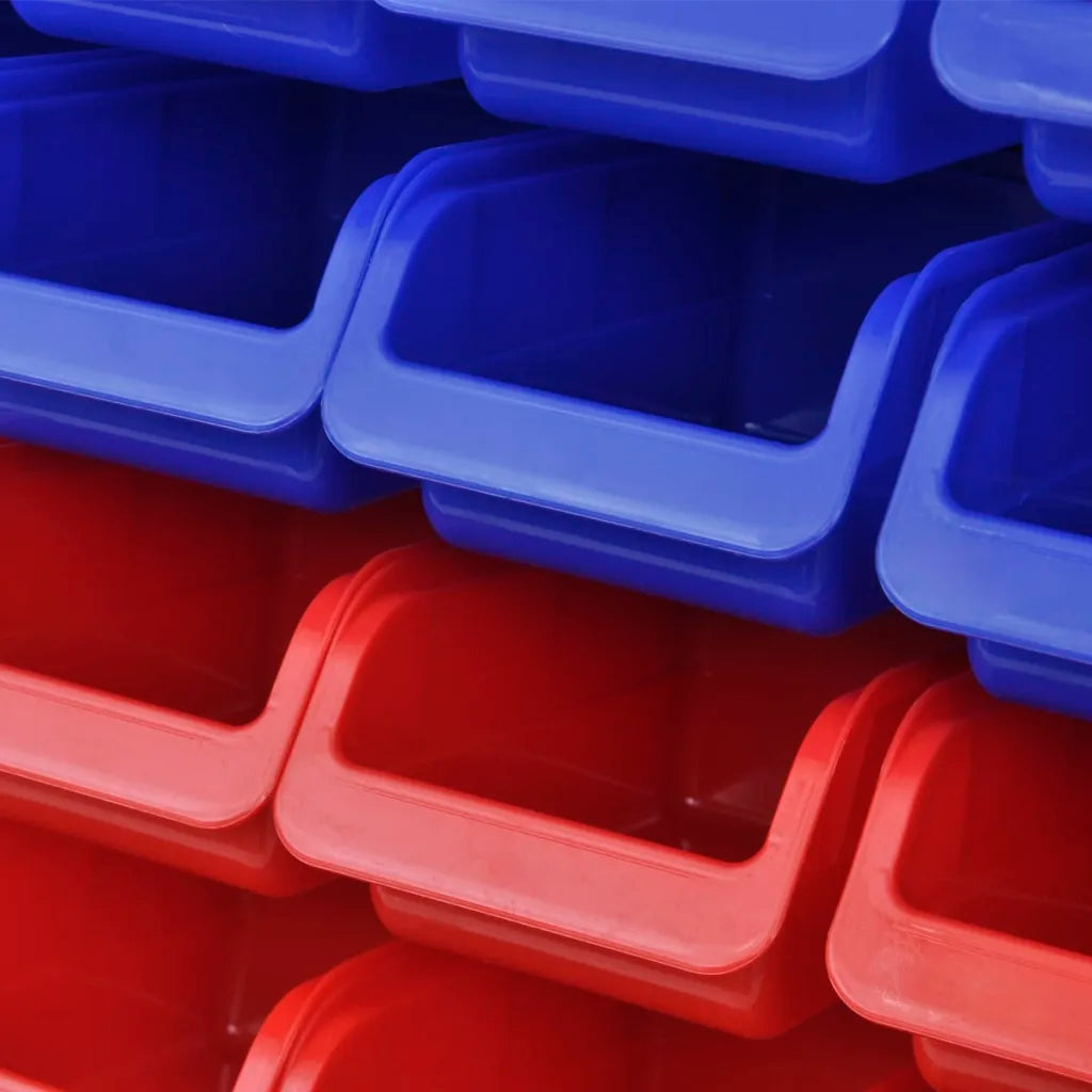 Organizador ferramentas montado na parede, 2 pçs, vermelho &