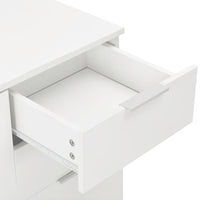 vidaXL Aparador em contraplacado 71x35x80 cm branco brilhante