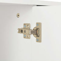 vidaXL Aparador em contraplacado 71x35x80 cm branco brilhante