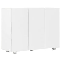 vidaXL Aparador 107x35x80,5 cm branco brilhante