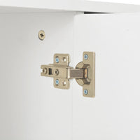 vidaXL Aparador 107x35x80,5 cm branco brilhante