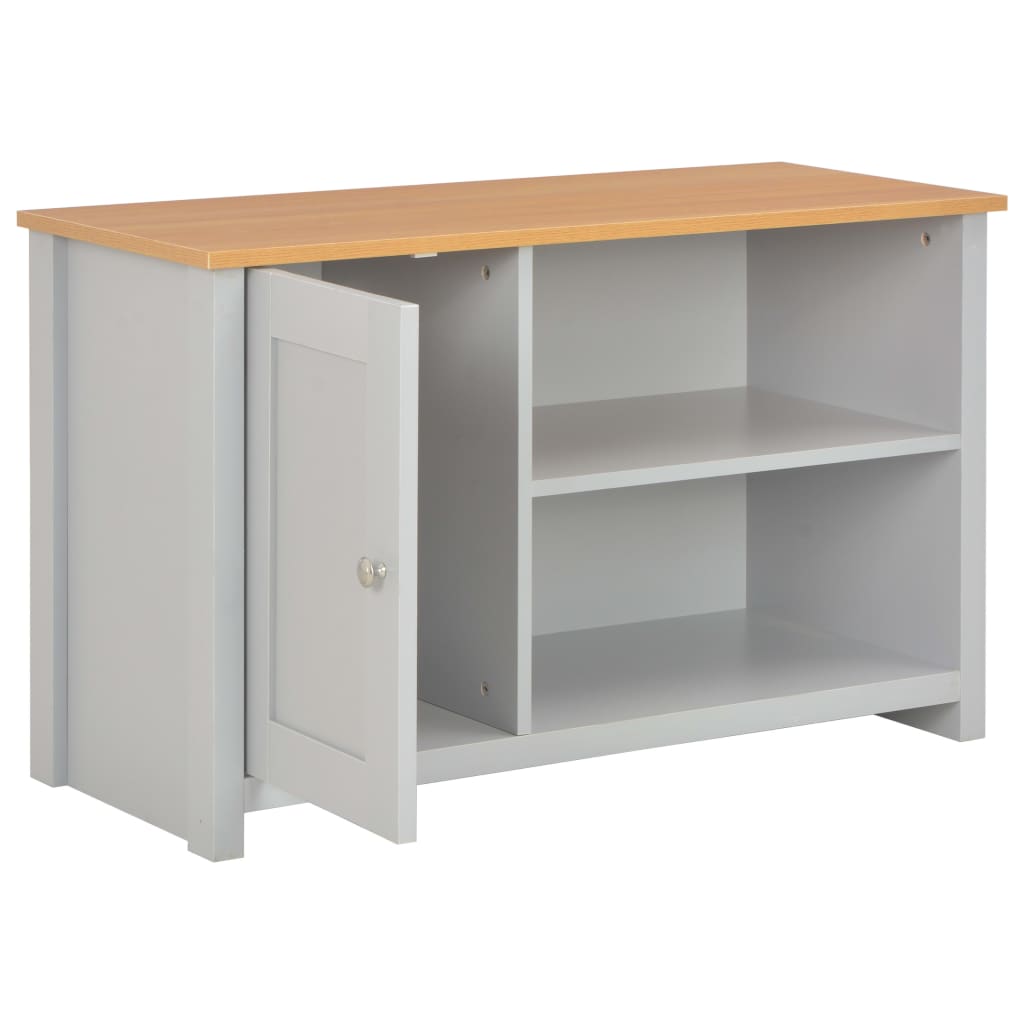 vidaXL Móvel de TV 95x39x58 cm cinzento