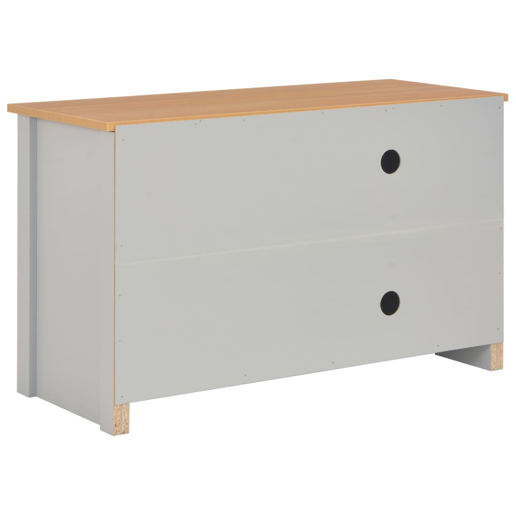 vidaXL Móvel de TV 95x39x58 cm cinzento