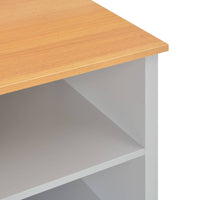vidaXL Móvel de TV 95x39x58 cm cinzento