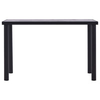 vidaXL Mesa de jantar 120x60x75 cm MDF preto e cinzento cimento