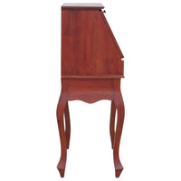 vidaXL Escrivaninha 78x42x103 cm madeira de mogno maciça castanho