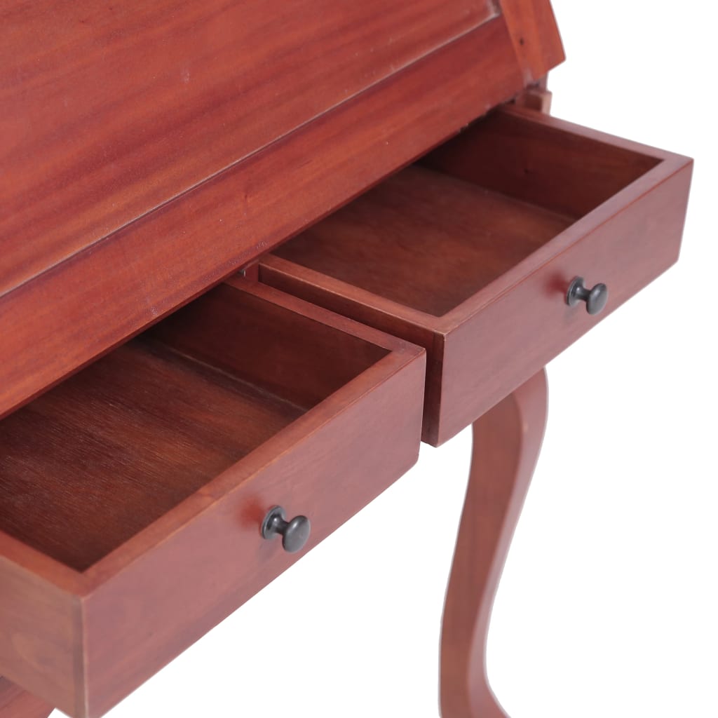vidaXL Escrivaninha 78x42x103 cm madeira de mogno maciça castanho