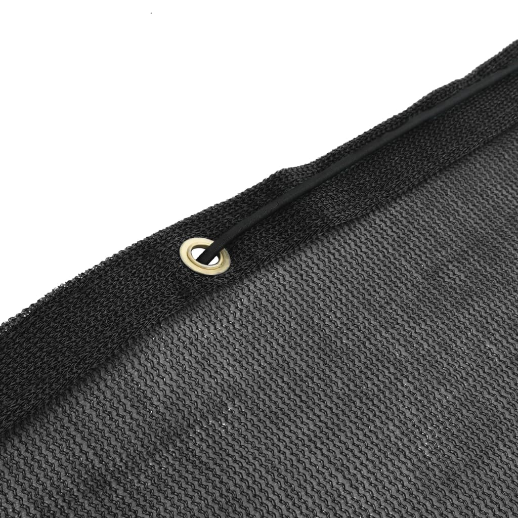 vidaXL Rede de reboque PEAD 1,5x2,2 m preto