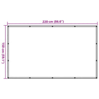 vidaXL Rede de reboque PEAD 1,5x2,2 m preto