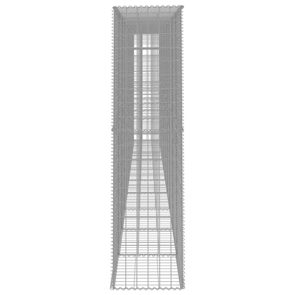Muro gabião com tampa 600x50x200 cm aço galvanizado