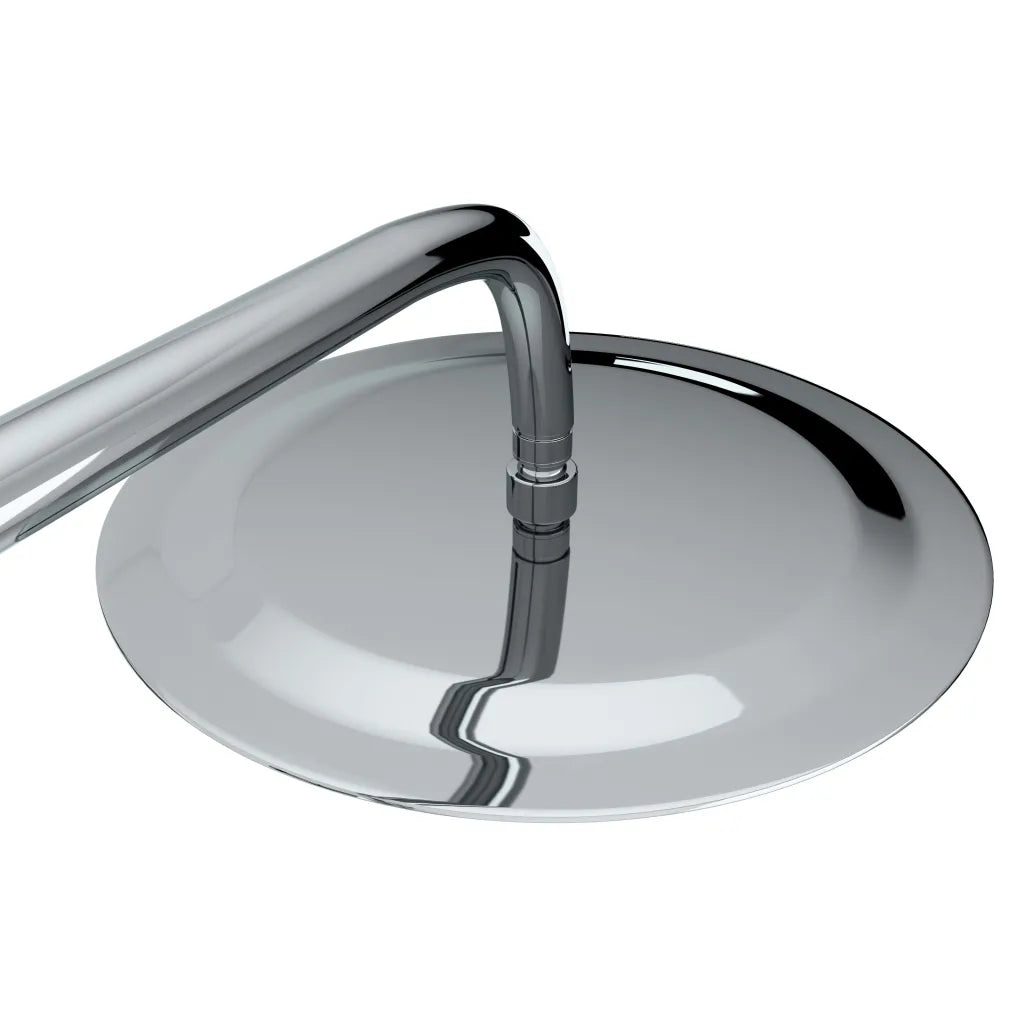 Conjunto de duche com chuveiro fixo e de mão aço inoxidável