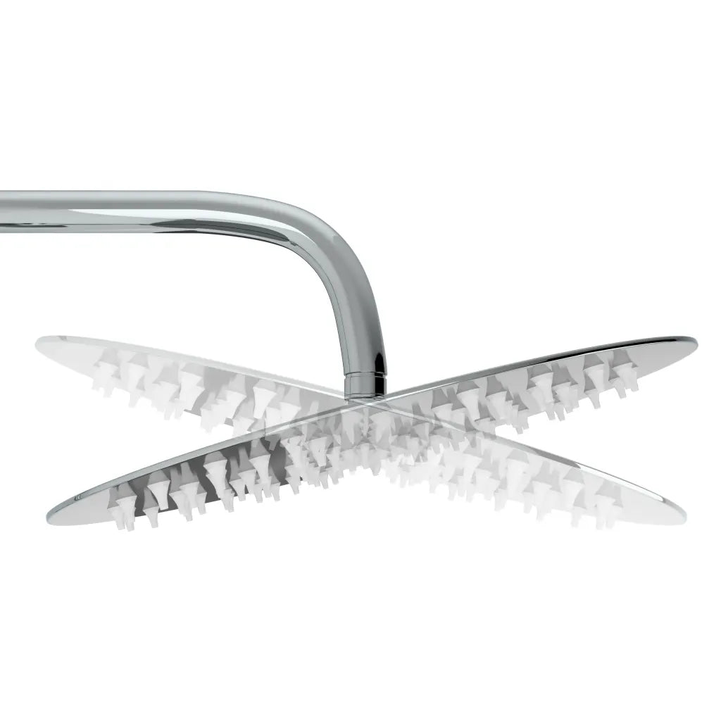 Conjunto de duche com chuveiro fixo e de mão aço inoxidável